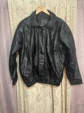 Navarre Leather Company: vintage patchwork leather jacket